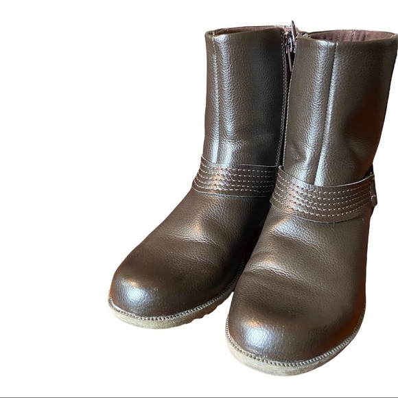 Clarks Women's Boots Ankle Zip Round Toe Booties Brown Size 9M - Picture 7 of 14